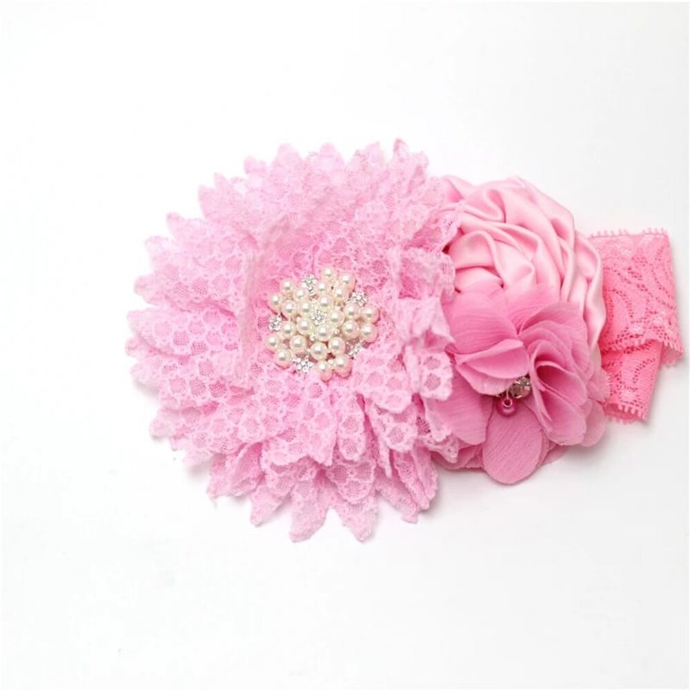 NEW - Flower Headband Baby Girl Vintage  - Baby Girls